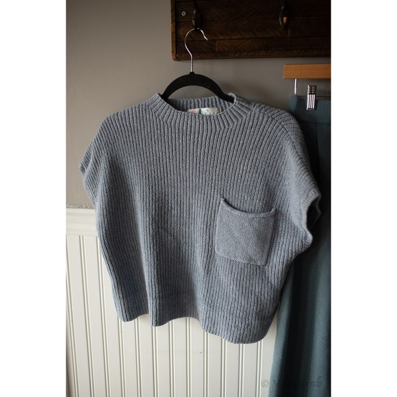 Free People Freya Sweater Set Medium Slate NEW - Picture 3 of 4